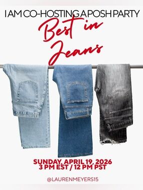 🎉I’M CO-HOSTING🎉 “Best In Jean” Posh Party 4/19/26